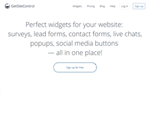 Tablet Screenshot of getsitecontrol.com
